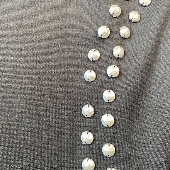 Rampage Black Studded Mini Dress XL Stretch Bodycon - Picture 9 of 11